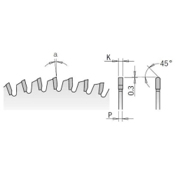 296.165.56H Piła tarcza CMT HW D-165 F-20 Z-56 K-2,2/1,6 Laminaty